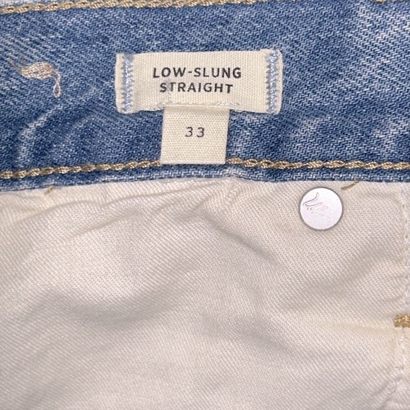 NWOT Madewell Low-Slung Straight Jeans in Olvera Wash Size 33 - Picture 3 of 16